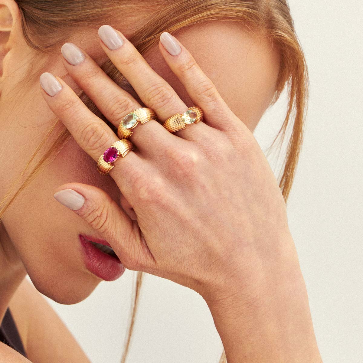 Anel Luz Orgânica Amarelo