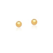 Brinco Esfera Lisa 5 mm – Banho de Ouro 18k