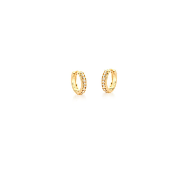 Brinco Argola Mini Cravejada · Vivere Selection