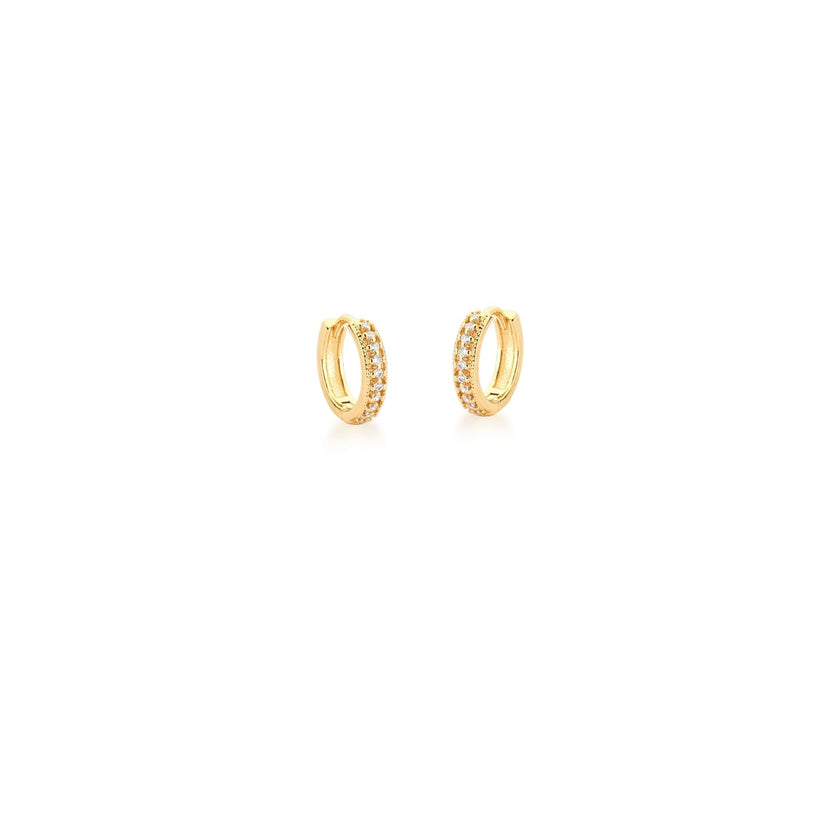Brinco Argola Mini Cravejada · Vivere Selection