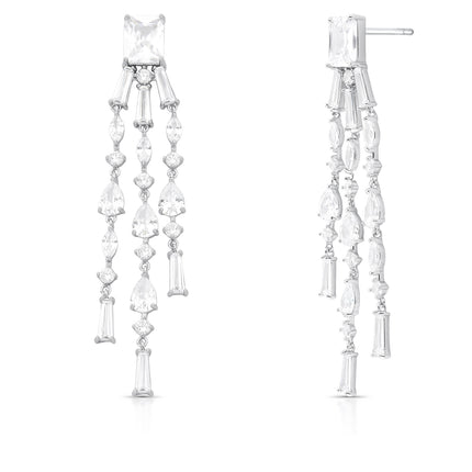 Brinco Longo Cascata Cristal | Rota das Águas