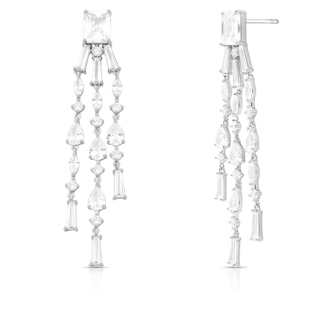 Brinco Longo Cascata Cristal | Rota das Águas