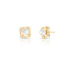 Brinco Pérola com Zircônias Dourado | Jardim Mineral