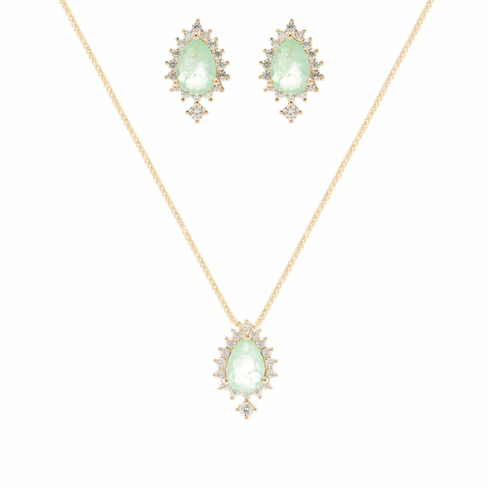 Conjunto Gota Esmeralda Fusion
