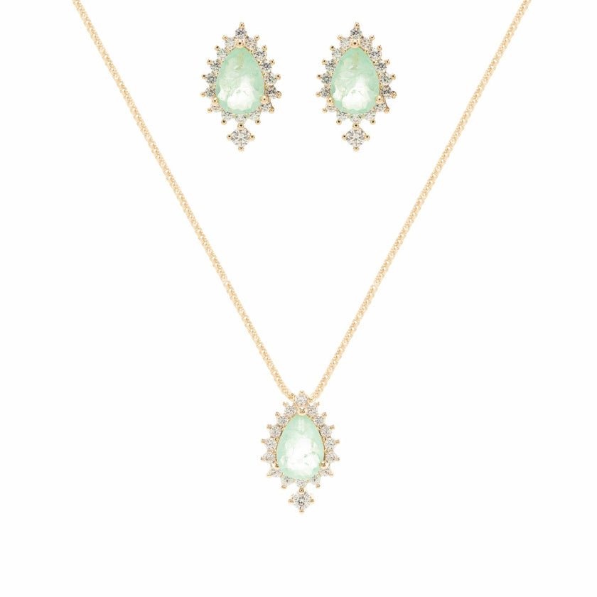 Conjunto Gota Esmeralda Fusion