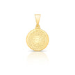 Pingente Medalha Pai Nosso Dourada
