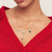 Pingente Menino Pérola Shell e Zircônia Triangular