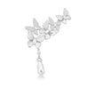 Broche Borboletas Pendentes com Perola