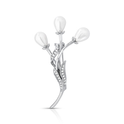 Broche Ramo com Perola