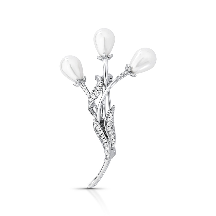 Broche Ramo com Perola