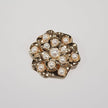 Broche Flor com Perolas