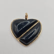 Pingente Coração de Onix com Fecho