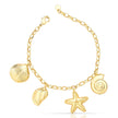 Pulseira Charms Mar do Sol – Banhada a Ouro 18k