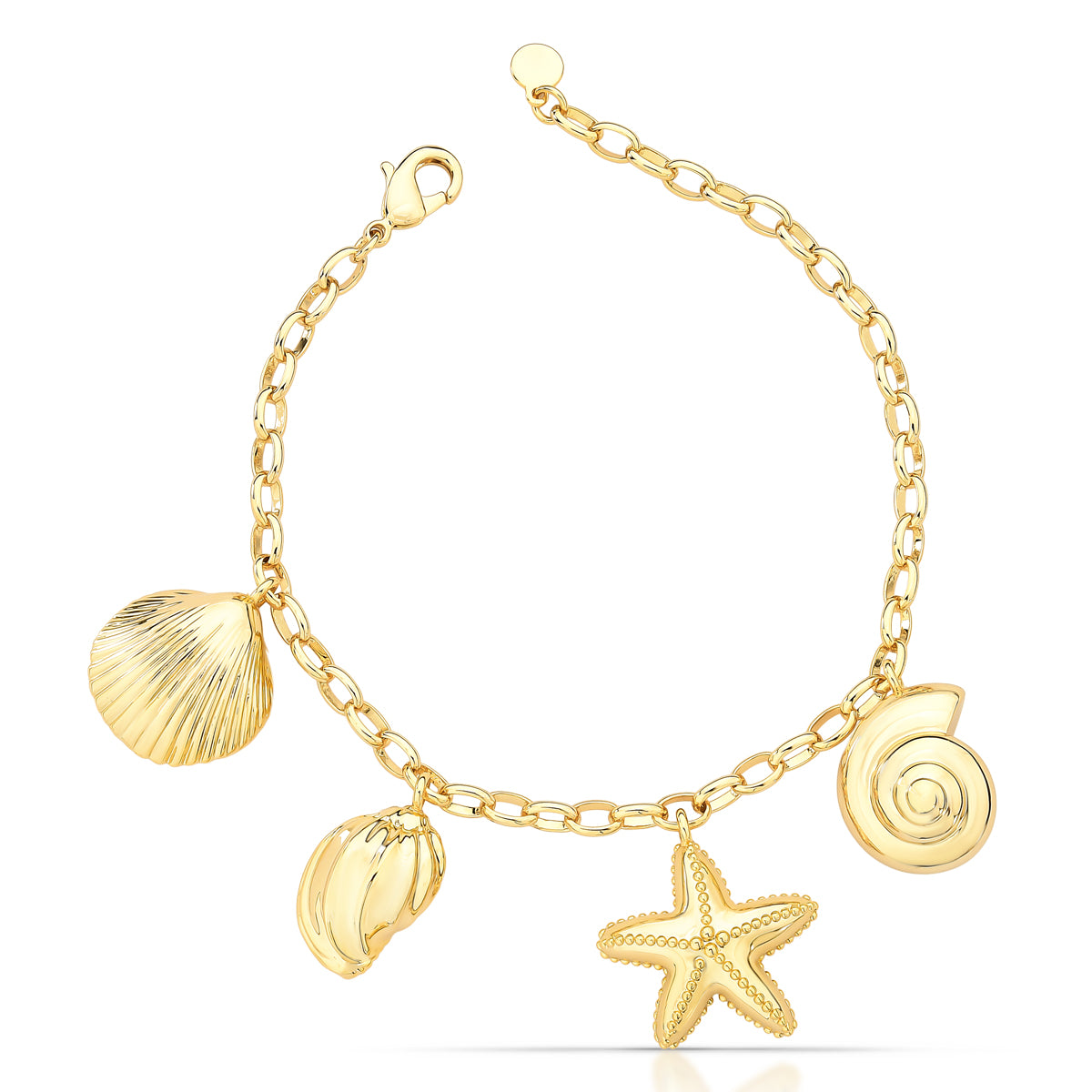 Pulseira Charms Mar do Sol – Banhada a Ouro 18k