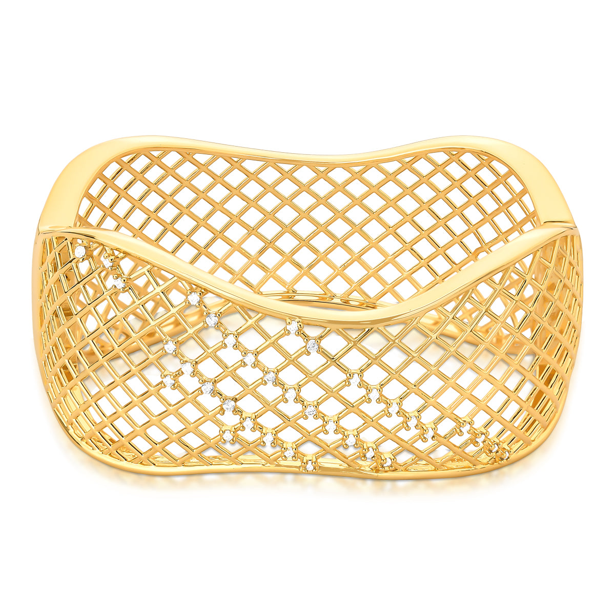 Bracelete Escultural Vazado · Caminhos do Tempo