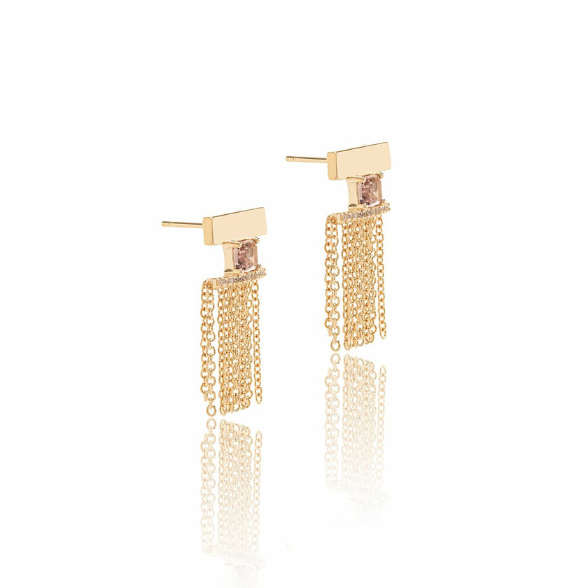 Brinco Franja Rodolita Light