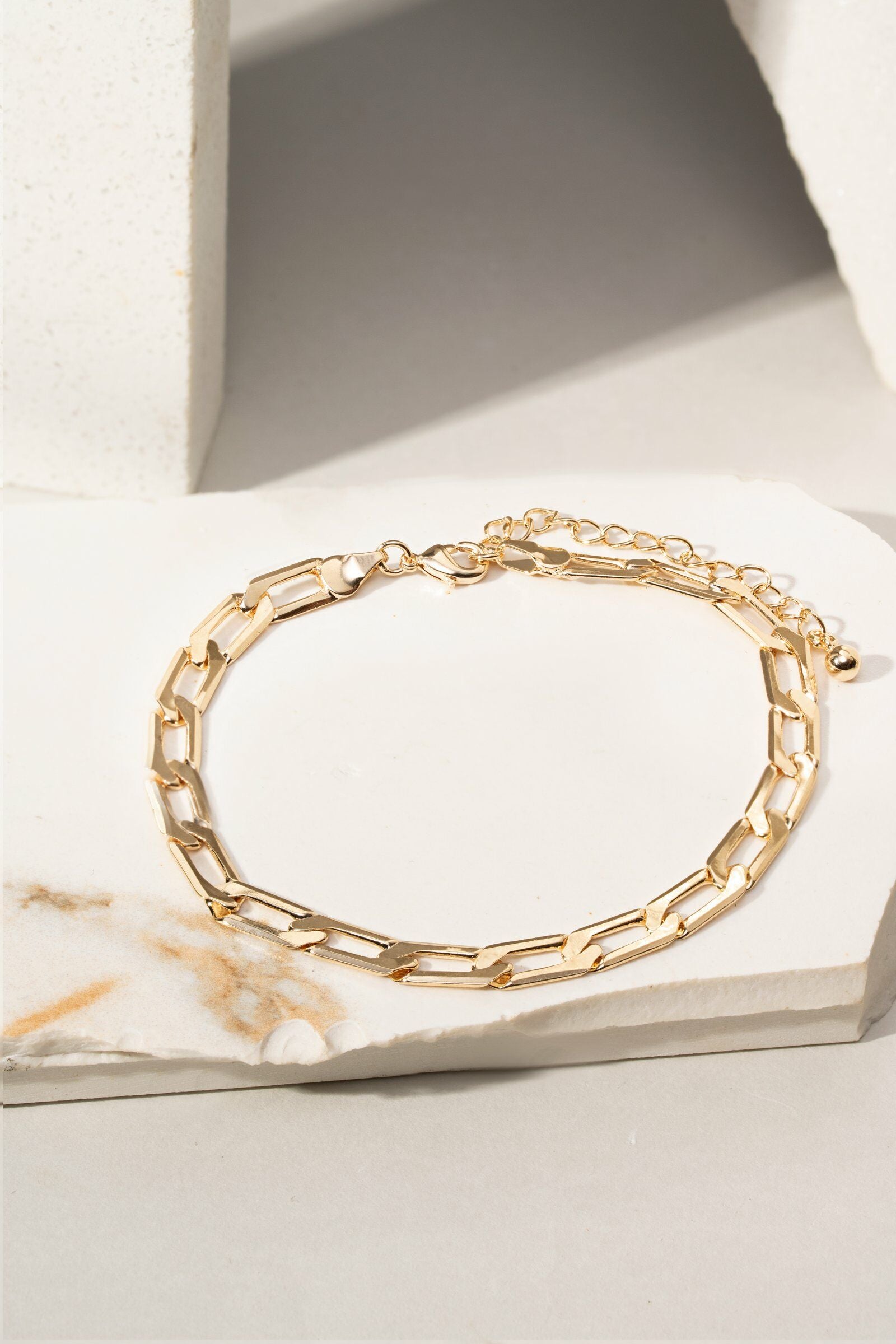 Tornozeleira Elo Dourado