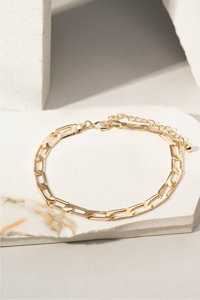 Tornozeleira Elo Dourado