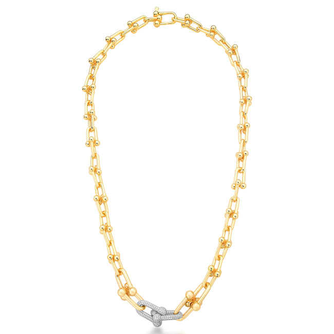 Colar Elos Première - Banho de Ouro 18k