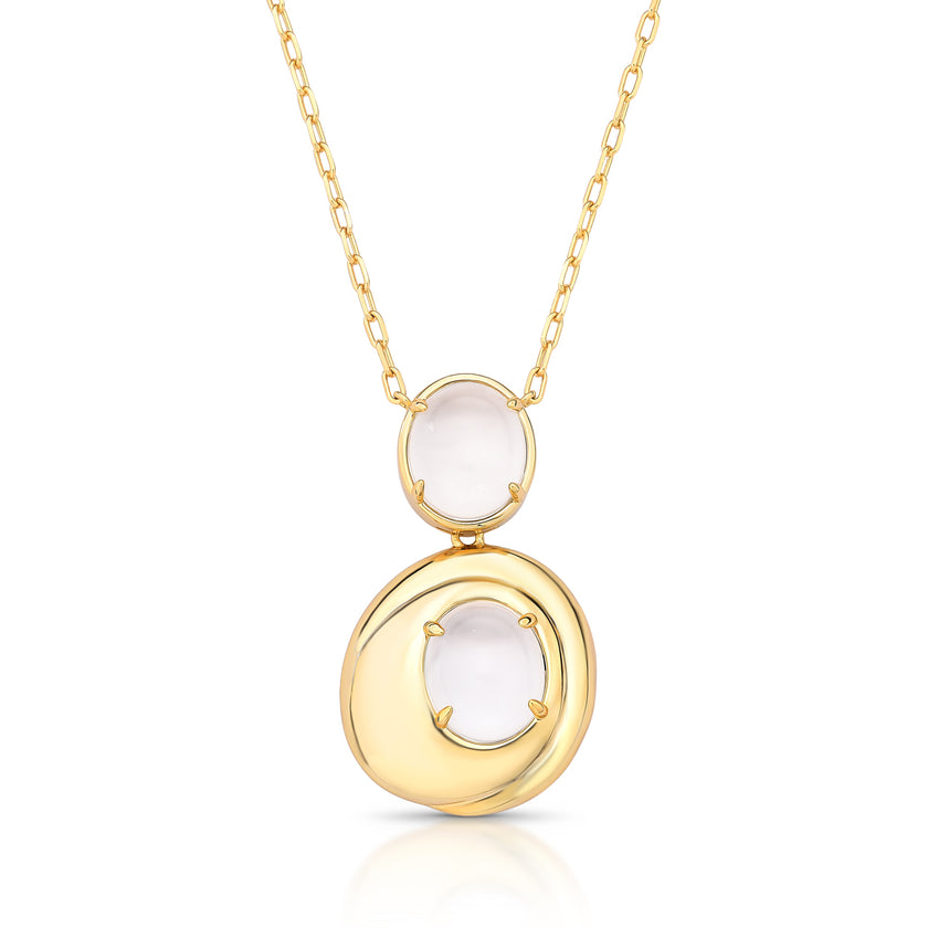 Colar longo Cristal Luz Organica