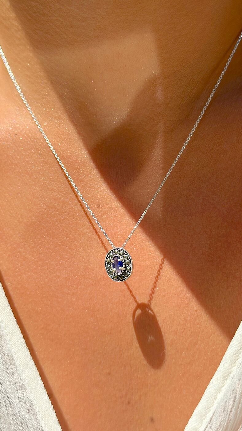 Colar Majestade Safira