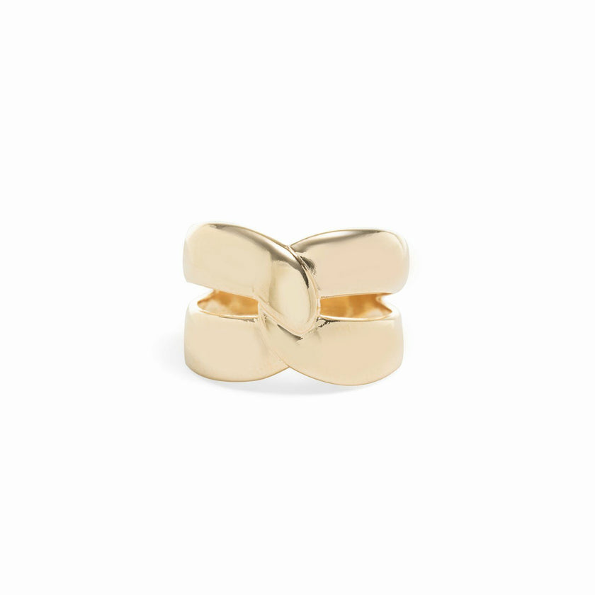 Anel Entrelaço Dourado