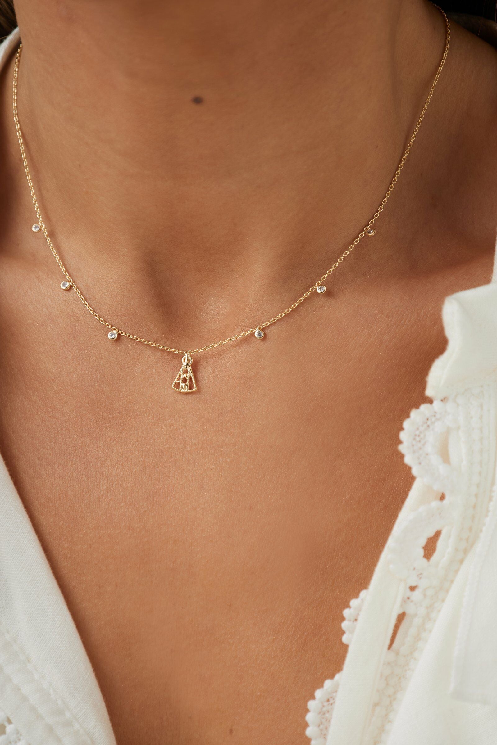 Colar Aparecida Mini Lux