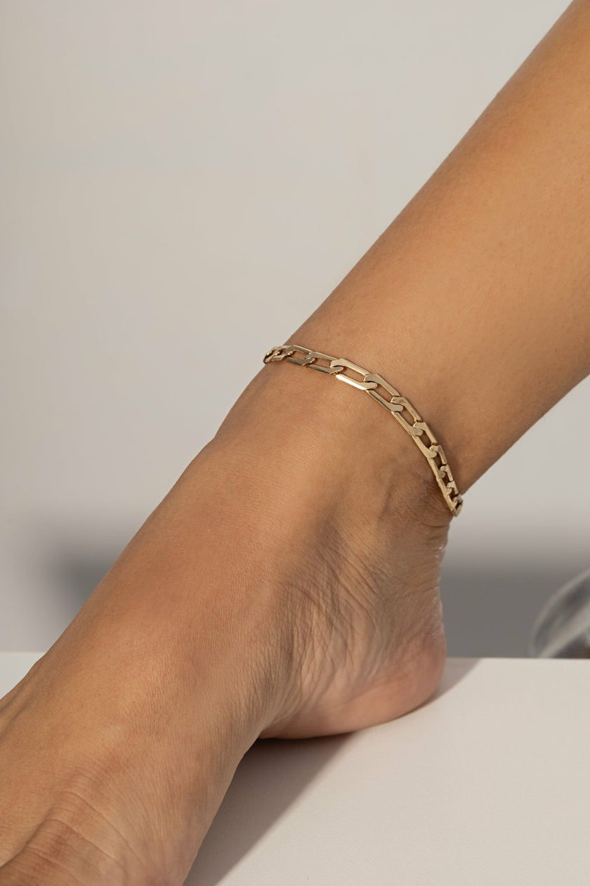 Tornozeleira Elo Dourado