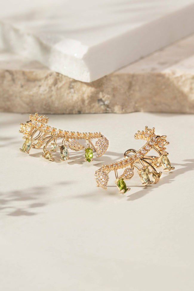 Ear Cuff Jardim Peridoto
