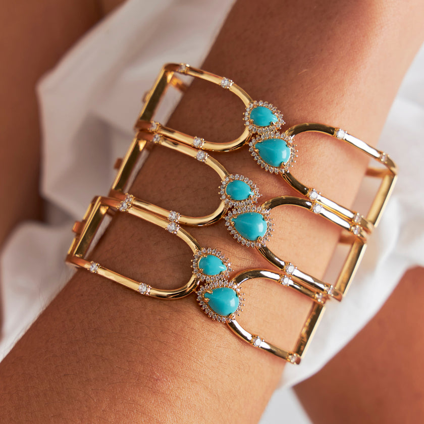 Bracelete Turquesa Solar