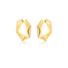 Argola Geométrica com Zircônias – Ouro 18k
