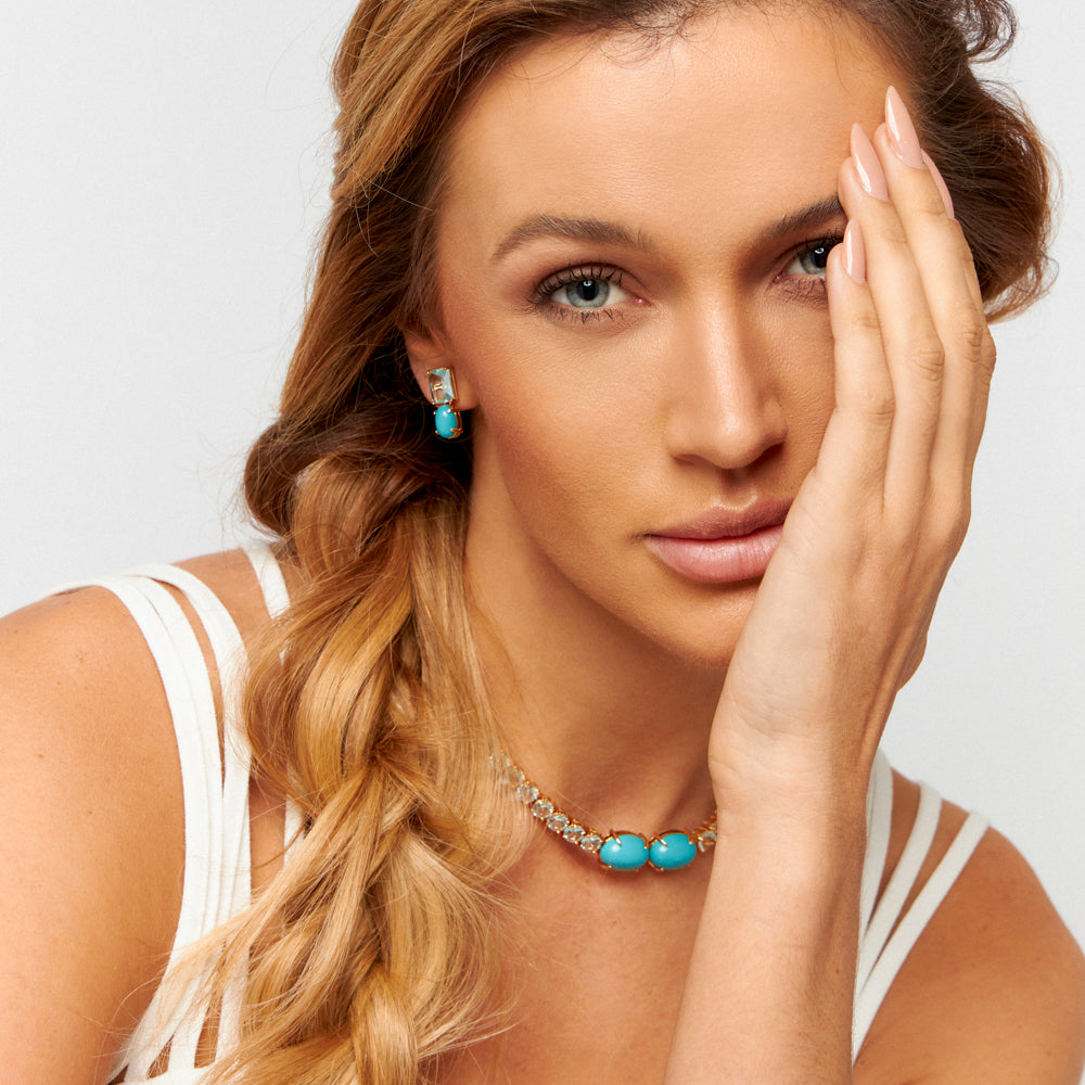 Colar Turquesa Azul