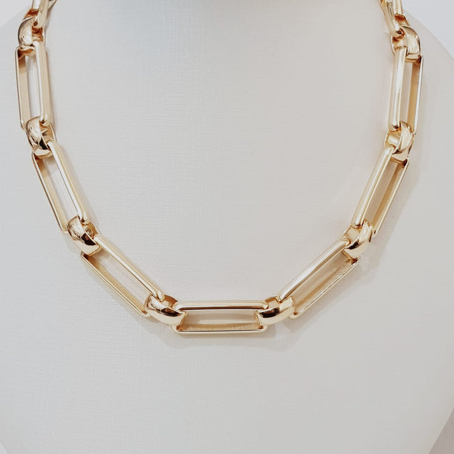 Colar Elos Alongados