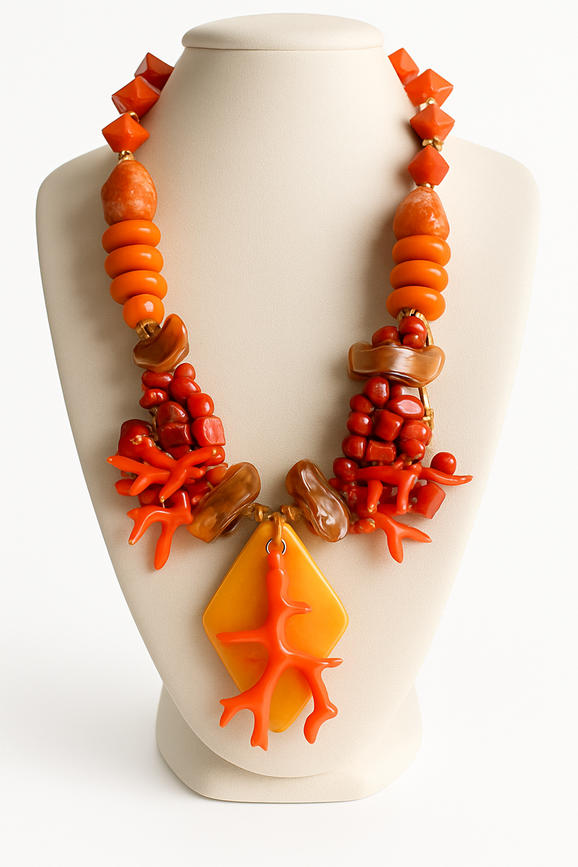 Linha Studio - Colar laranja