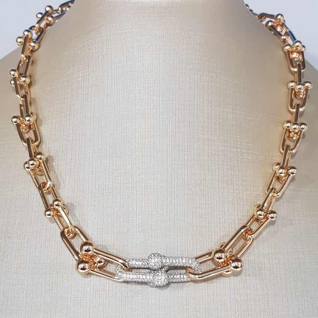 Colar Elos Première - Banho de Ouro 18k