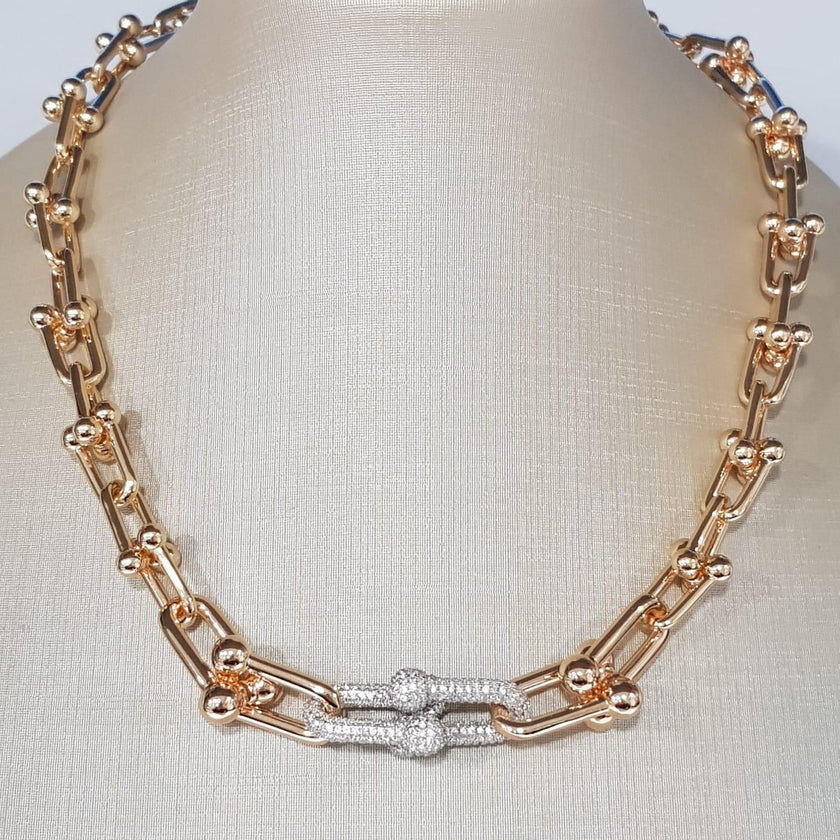 Colar Elos Première - Banho de Ouro 18k