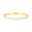 Bracelete ICE Baguete com zircônias em lapidação baguete e banho ouro 18k da coleção ICE VN Collettiva.