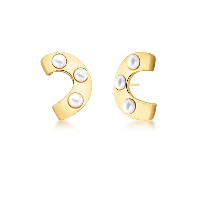 BRINCO EAR CUFF COM PÉROLAS SHELL