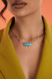 Colar Azul com Cristais | Rota das Águas